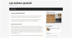 Desktop Screenshot of echecsgratuit.com