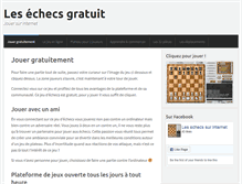 Tablet Screenshot of echecsgratuit.com